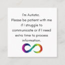 Search for autism business cards Neurodiversity