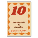 Search for orange table cards Groovy