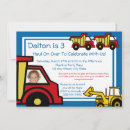 Search for construction dump birthday invitations Children