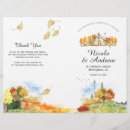 Search for autumn wedding programs Rustic