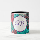 Search for monogram flower mugs Floral design
