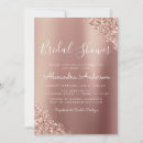 Search for rose gold glitter bridal shower invitations Elegant