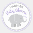 Search for purple elephant stickers Baby shower