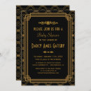 Search for gatsby baby shower invitations Black