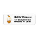 Search for cute skull return address labels Spooky