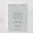 Search for silver confetti wedding invitations Stylish