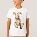 Search for rabbits kids tshirts Watercolor