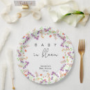 Search for botanical paper plates Baby in bloom
