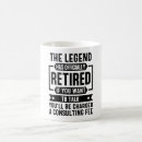 Search for retirement for men mugs Retiree