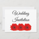 Search for red gerbera invitations Elegant