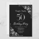 Search for fancy 50th birthday invitations Modern