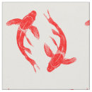 Search for koi fish fabric Red
