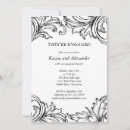Search for damask engagement party invitations White