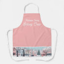 Search for winter scene aprons Festive