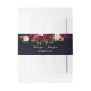 Search for floral wedding invitation belly bands Fall