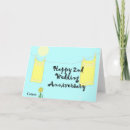 Search for for 2nd wedding anniversary cards Modern