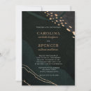 Search for geode wedding invitations Emerald green
