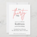 Search for girly 30th birthday invitations Simple