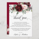 Search for burgundy wedding thank you cards Elegant chic