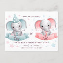 Search for gender reveal postcards Pink or blue