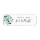 Search for pink and teal return address labels Modern