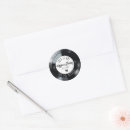 Search for black white music stickers Vinyl record