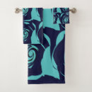 Search for navy blue flowers bath towels Chic