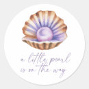 Search for pearl baby shower stickers Seashell