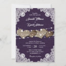 Search for burlap and purple wedding invitations Country