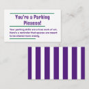 Search for clever business cards Bad parking