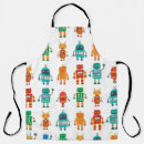 Search for robot pattern aprons Background