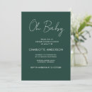Search for emerald green baby shower invitations Script