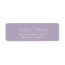 Search for plain purple return address labels Lavender