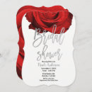 Search for red and silver bridal shower invitations Glam