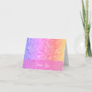 Search for glitter thank you cards Rainbow
