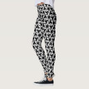 Search for black and white stars pattern leggings Elegant