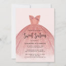 Search for modern sweet 16 invitations Girly