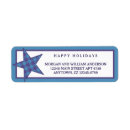 Search for blue and purple return address labels Rustic