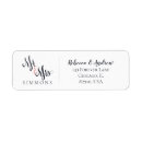 Search for last name return address labels Minimalist