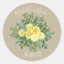 Search for yellow rose wedding stickers Flower