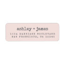 Search for pastel pink return address labels Rsvp