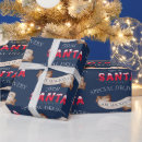 Search for blue santa wrapping paper Christmas lights
