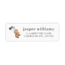 Search for blue bear return address labels Teddy