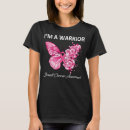 Search for breast cancer warrior tshirts Butterfly