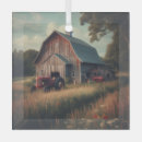 Search for tractor christmas tree decorations Rustic