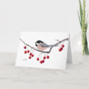 Search for chickadee christmas cards Watercolor