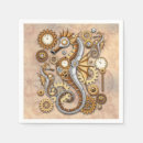 Search for steampunk napkins Marine life