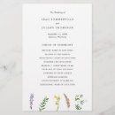 Search for wildflower wedding programs Modern