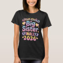 Search for promoted to big sister tshirts 2026