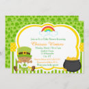 Search for st patricks day baby invitations Shamrocks